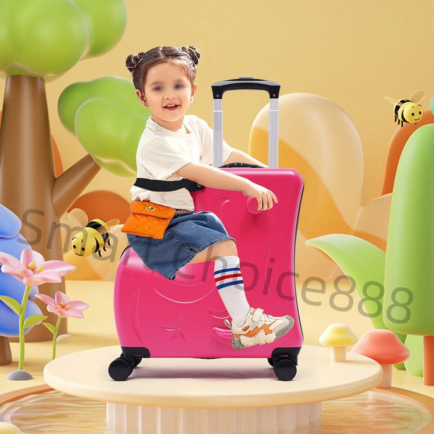 Sichuan Kid Ride On Travel Suitcase On Wheels Spinner