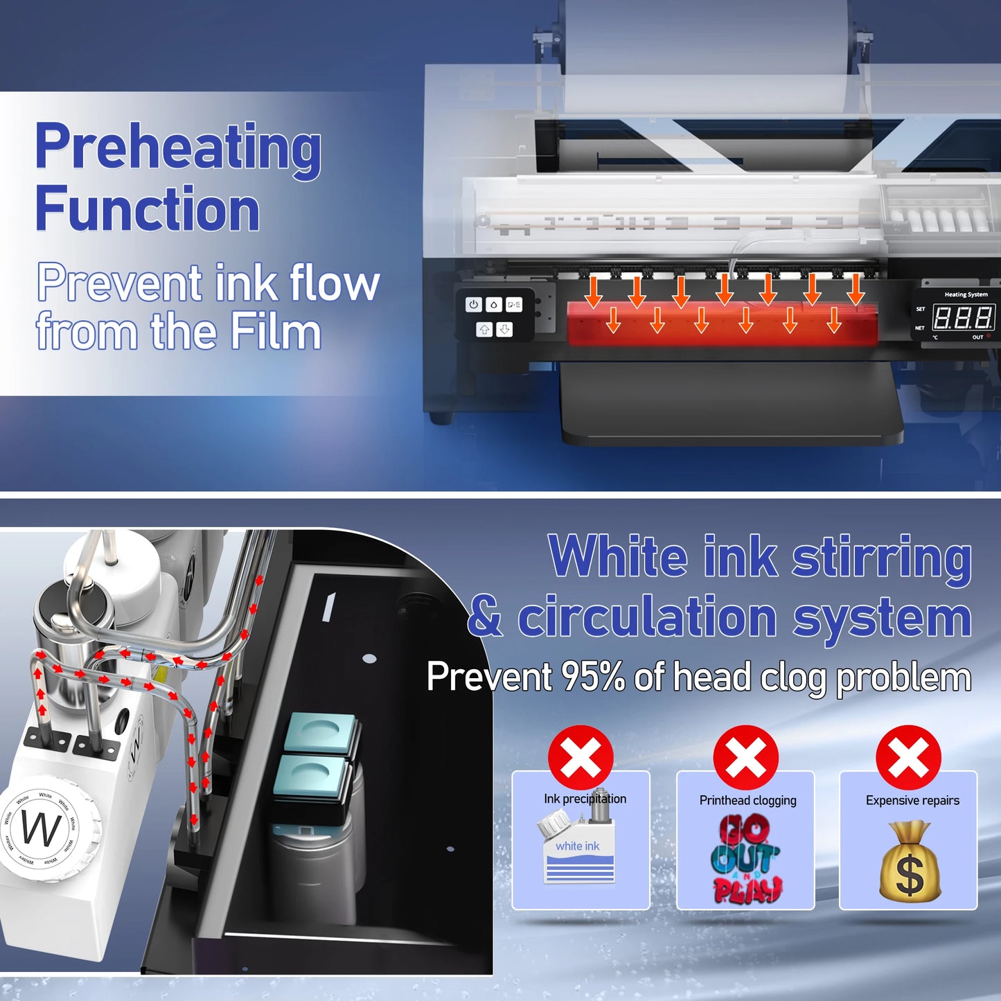 TOPPARTS Colorsun DTF Printer For Epson L800 T Shirts