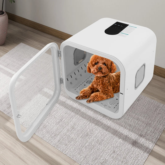 800W Pet Dryer Box Pet Grooming Hair Dryer Pet Force Dryer for Pet Hair Drying and Sanitizing Sterilization for 2-3 Cats
