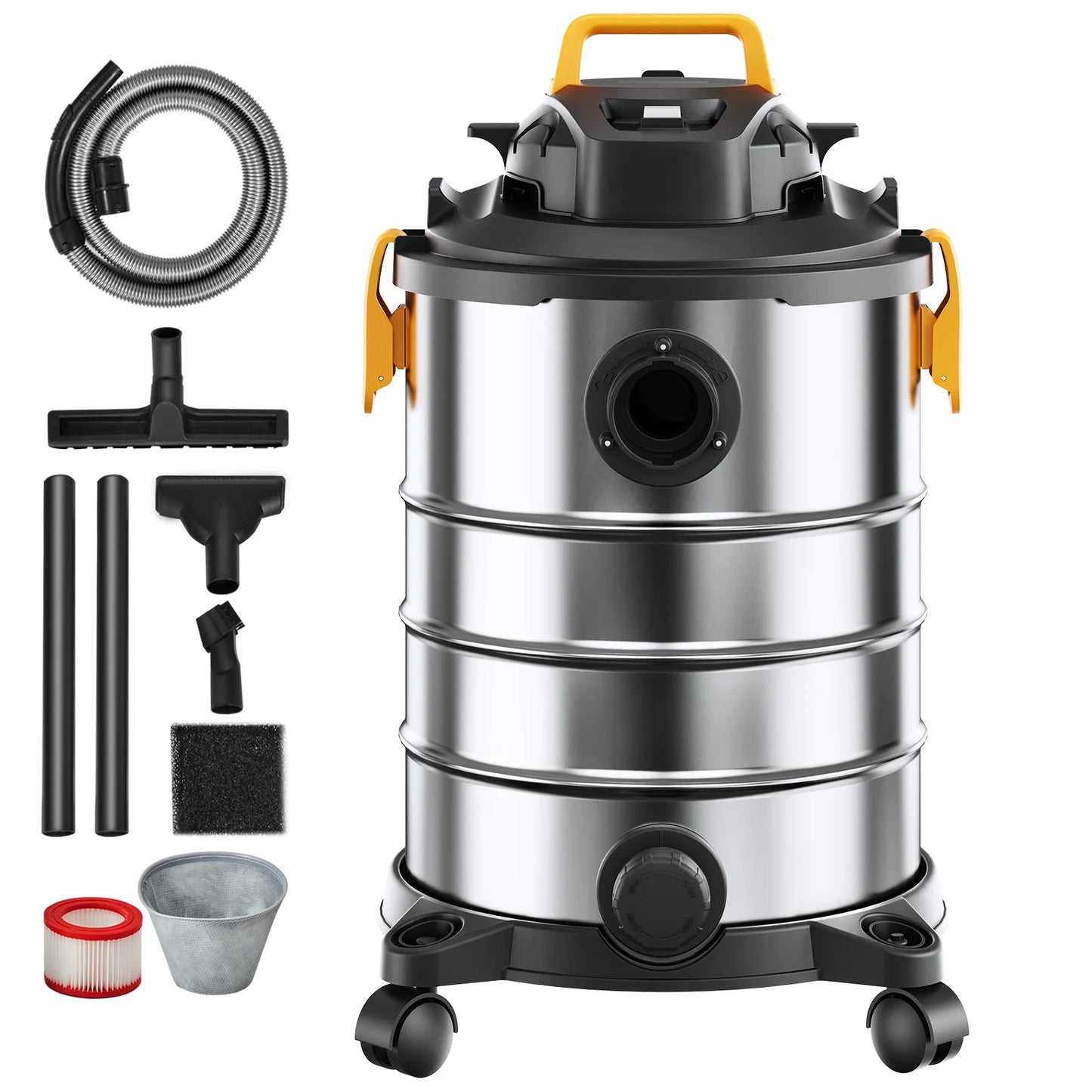Succebuy Stainless Steel Wet Dry Shop Vacuum Suction Pet Hair