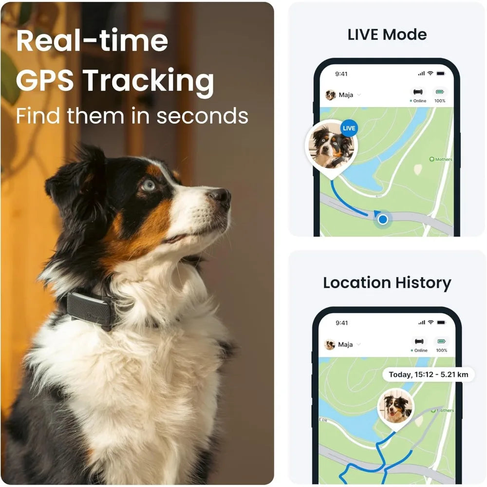 Tractive GPS Dog Tracker Real Time Location And Alerts