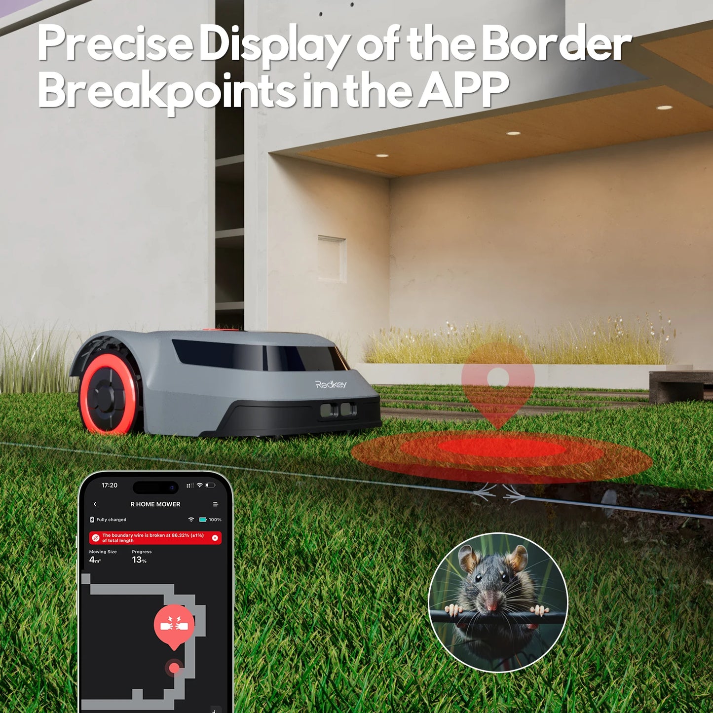 Redkey MGC800 Robotic Lawn Mower CTOF Tech And App Control