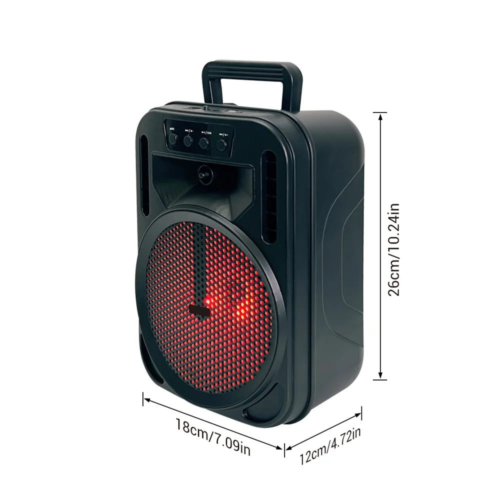 CURUK Portable Bluetooth Speaker With Led Lights Karaoke