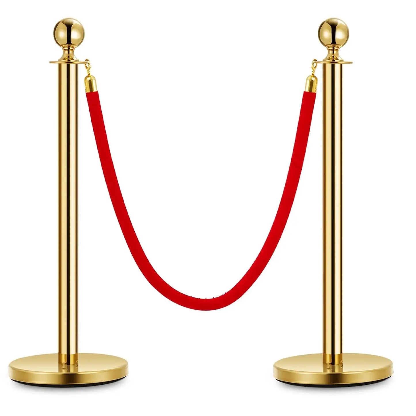 HiMISSCN Stanchion Posts With Velvet Ropes VIP Events