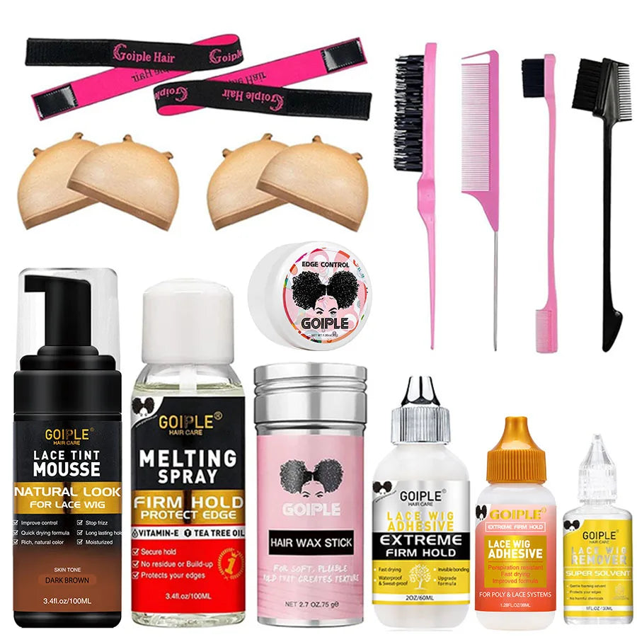 Edge Control Waterproof Lace Glue Set For Front Wigs