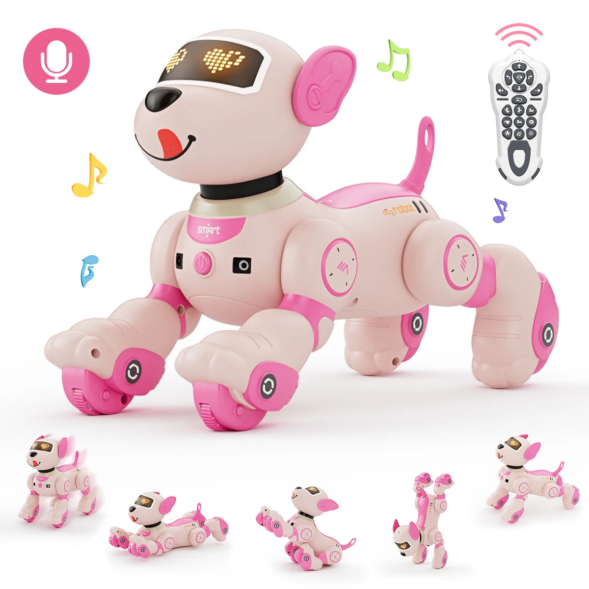 VATOS Robot Dog Toy With 2.4GHz Remote Voice Commands