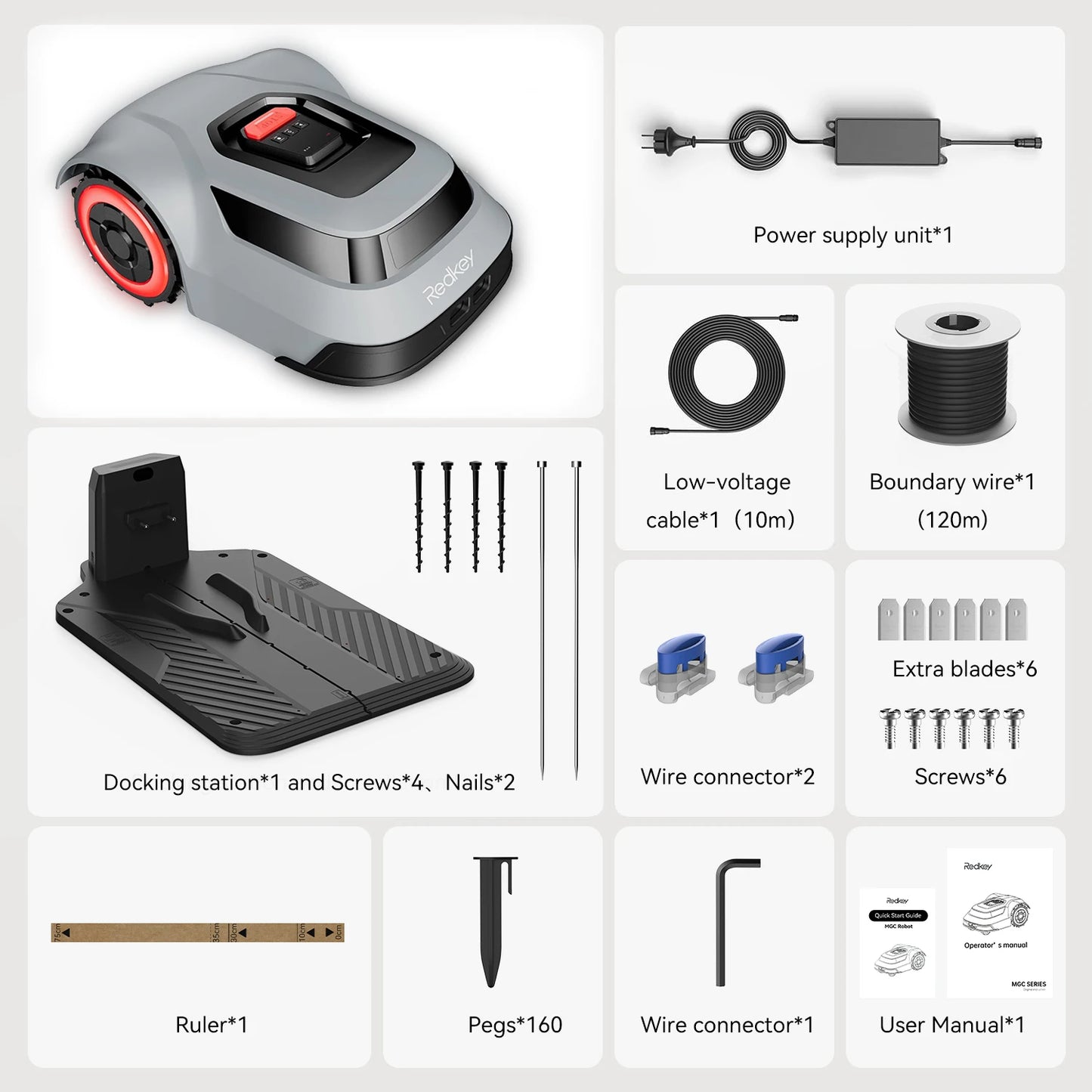 Redkey MGC800 Robotic Lawn Mower CTOF Tech And App Control
