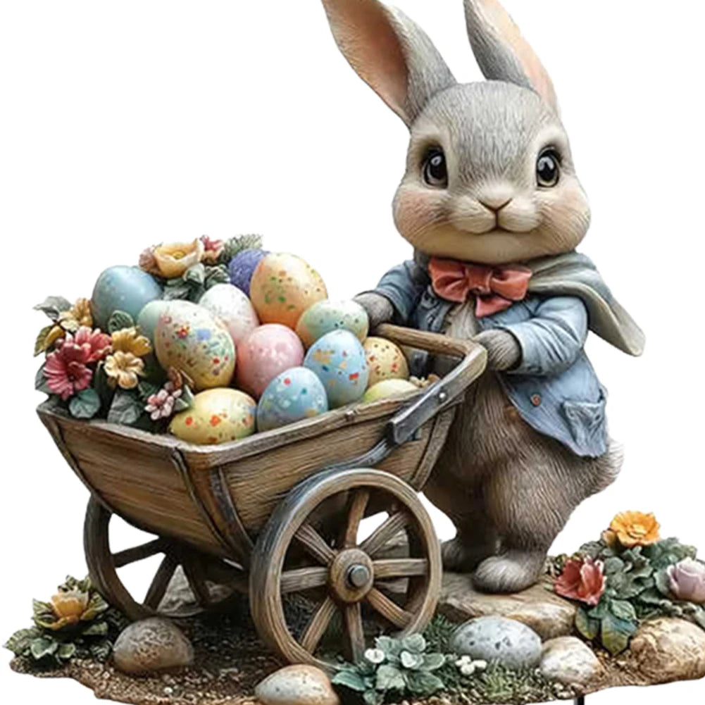 Easter Garden Stake Decor Multi-Function Courtyard Statue High-Quality Acrylic Figurine Waterproof Patio Sculpture Outdoor Decor