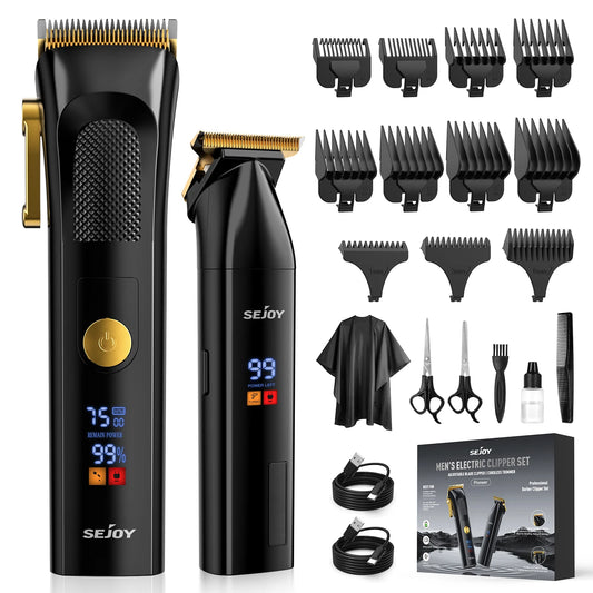 Sejoy Cordless Hair Clippers for Men Professional Grooming Set