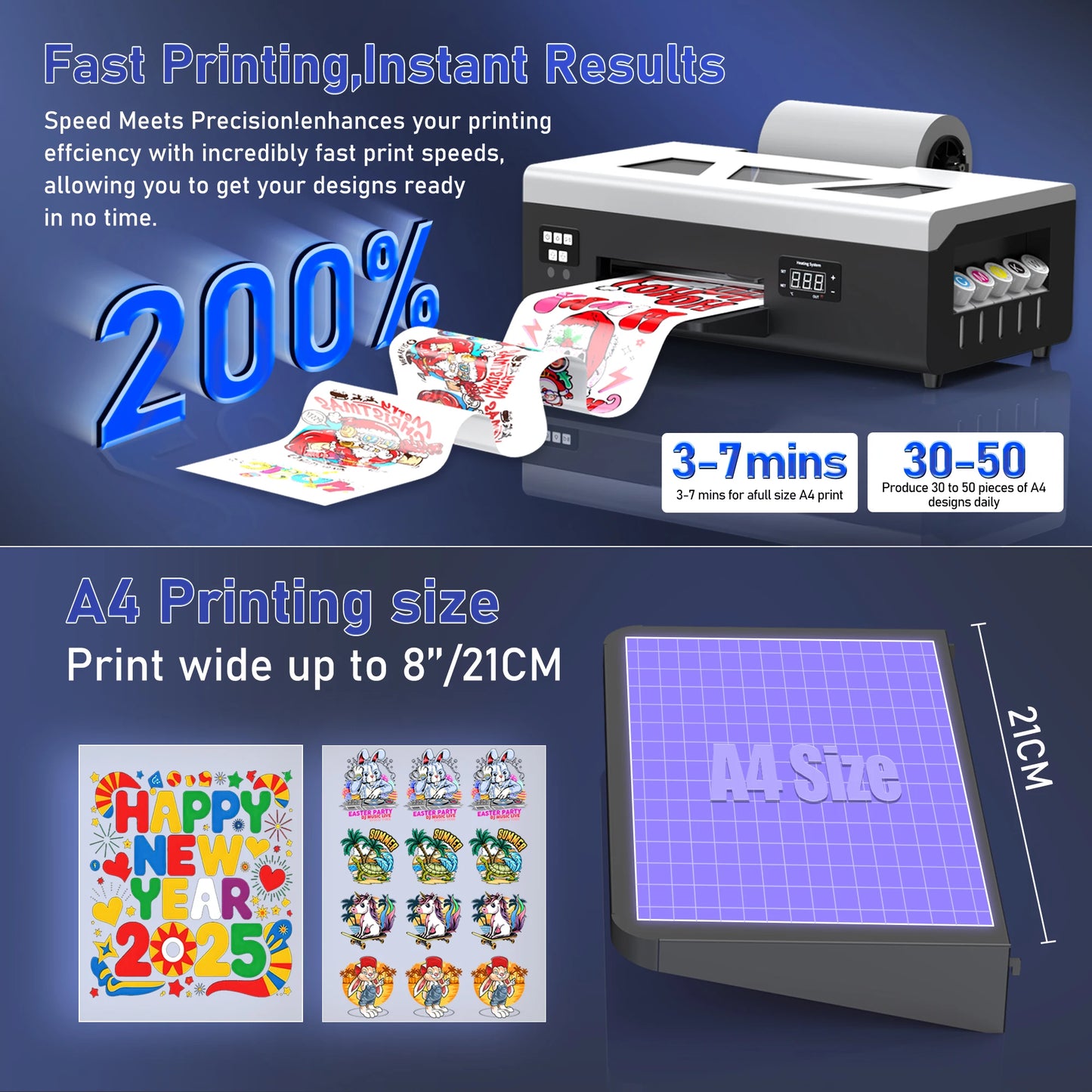 TOPPARTS Colorsun DTF Printer For Epson L800 T Shirts