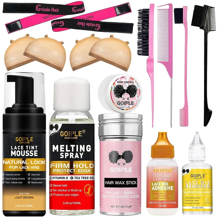 Edge Control Waterproof Lace Glue Set For Front Wigs
