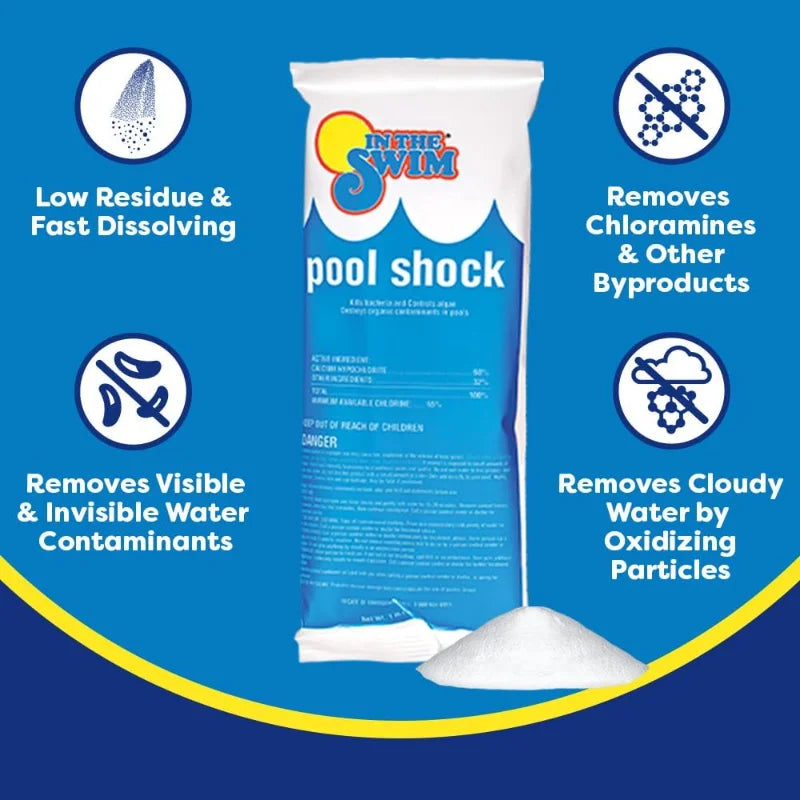 XMSJ Pool Shock And Chlorine Bundle 68% Cal-Hypo Tablets