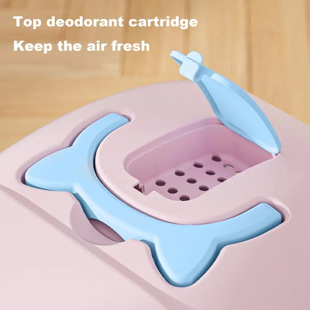 Feature Large Cat Litter Box With Lid Enclosed Litter Scoop