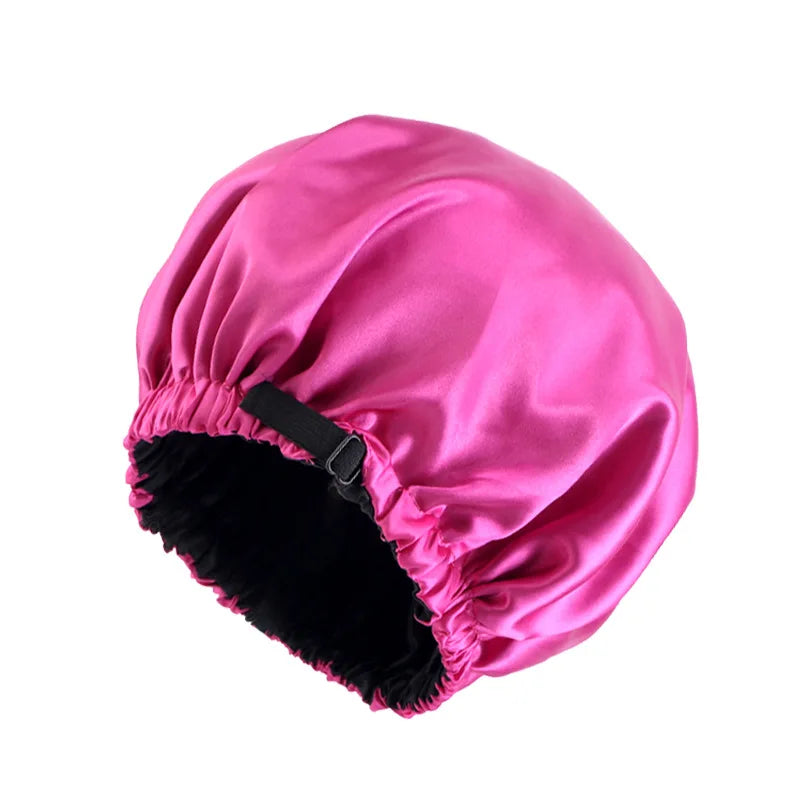 Gathertop Satin Bonnet For Sleeping Adjustable Sleep Cap