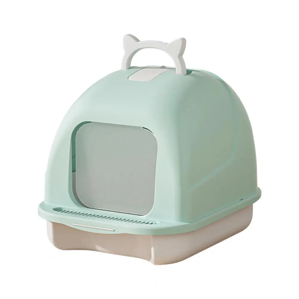 Feature Large Cat Litter Box With Lid Enclosed Litter Scoop