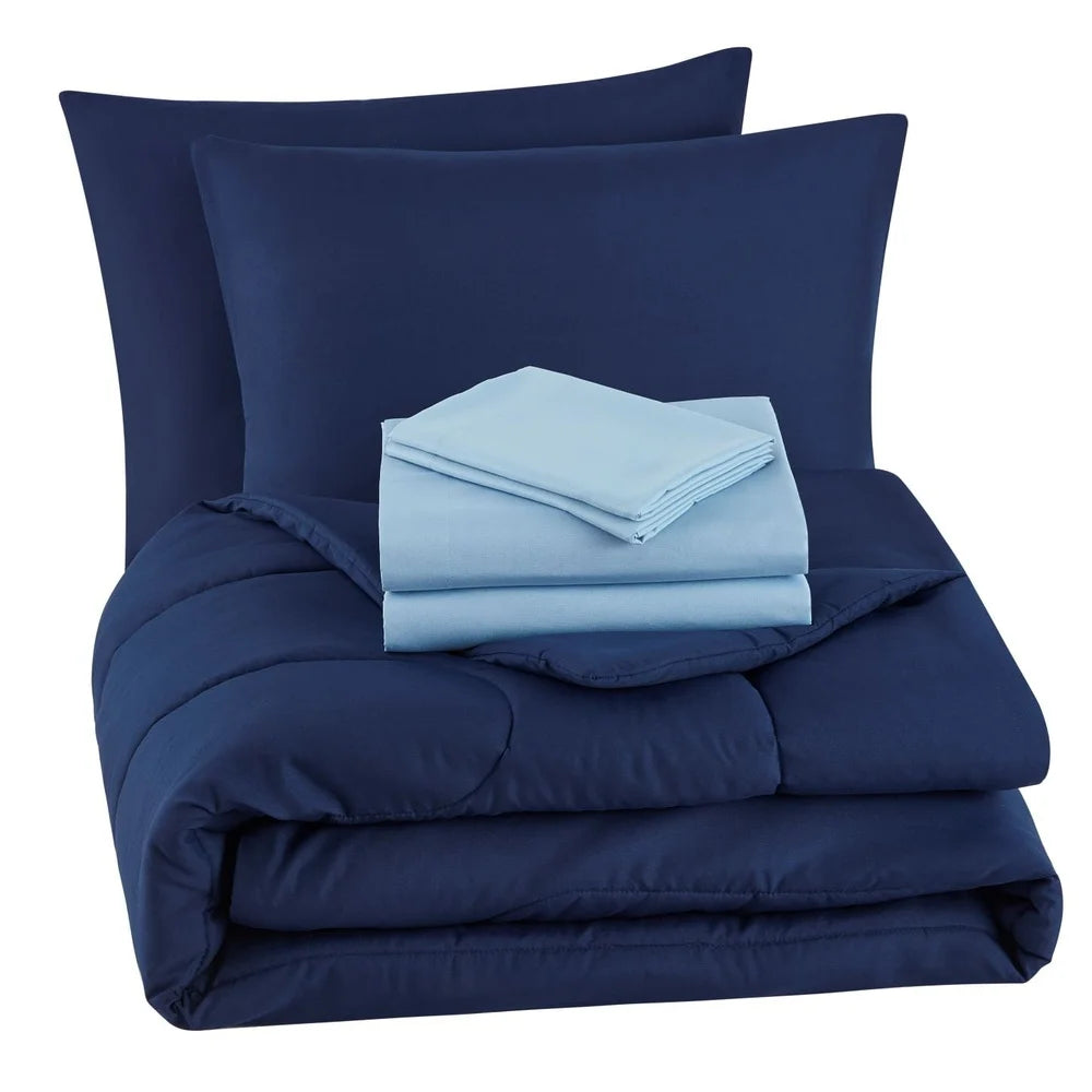 DUTRIEUXCN Reversible 7 Piece Bedding Set Polyester