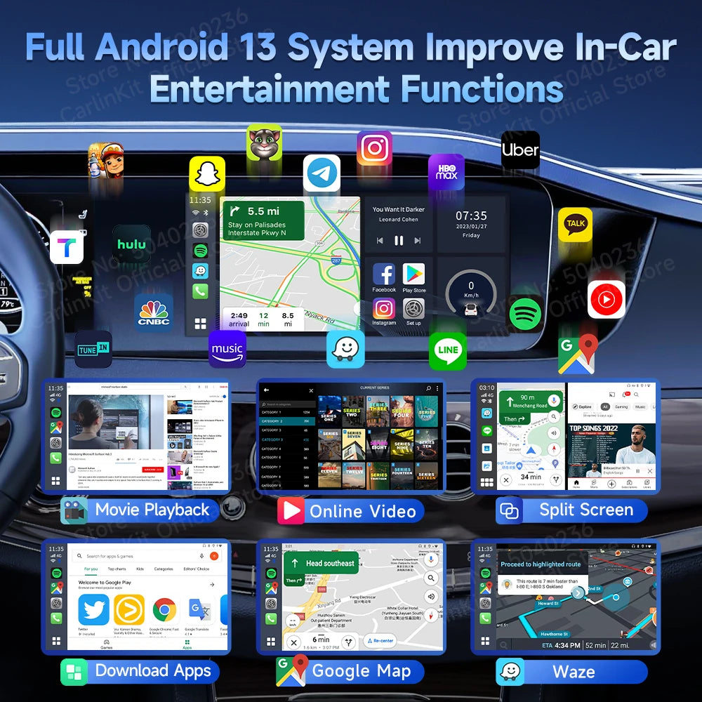 Carlinkit 3 In 1 Android CarPlay Android Auto Wireless Box