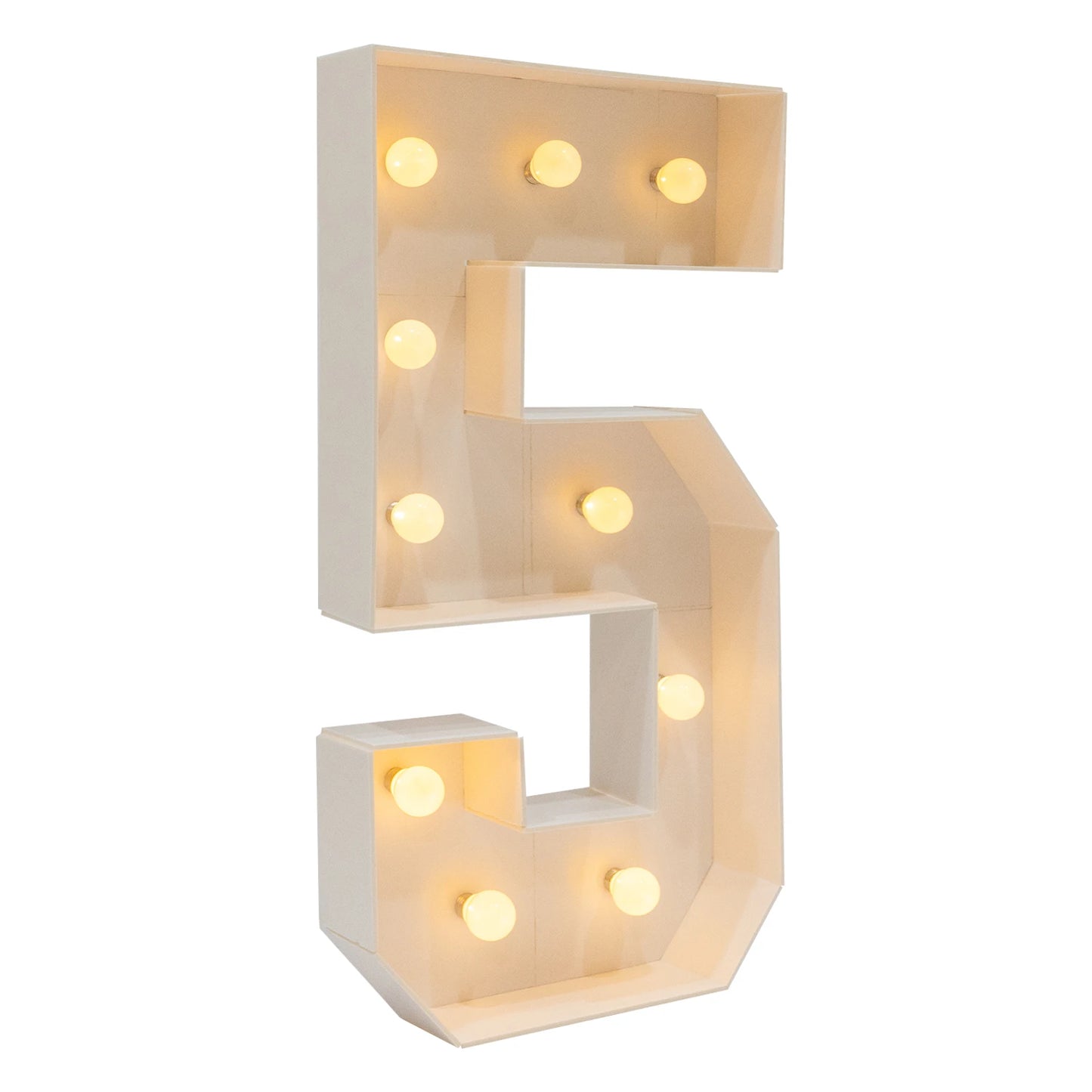 Color 50th Birthday Light Up Marquee Frame With 50 Numbers