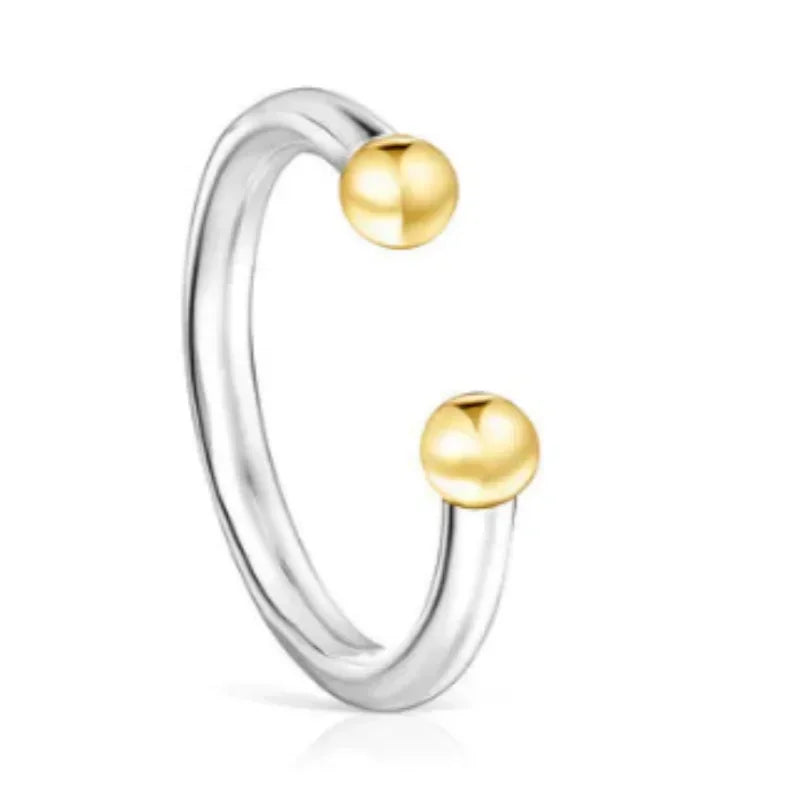 Hign-concerned Silver Bear Jewelry Hollow Doll Ring