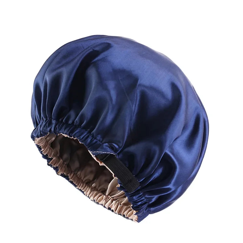 Gathertop Satin Bonnet For Sleeping Adjustable Sleep Cap