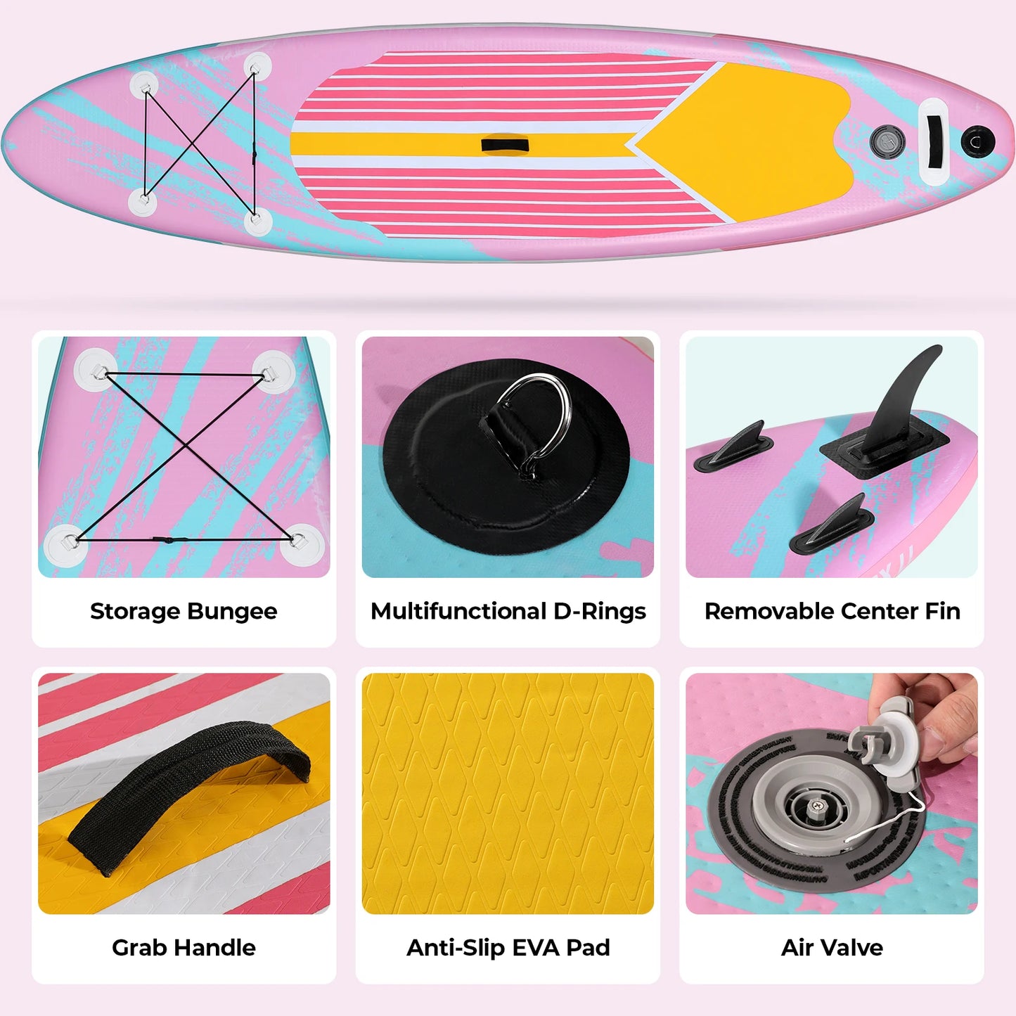 TLGREEN Inflatable Stand Up Paddle Board with Accessories