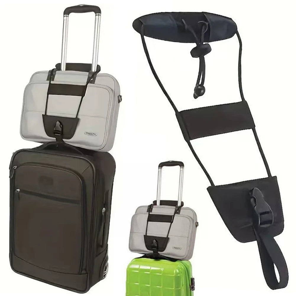 Elastic Luggage Strap Adjustable Travel Bag Parts Suitcase Fixed Belt Bag Bungee Luggage Bungee Strap for Suitcases Add A Bag