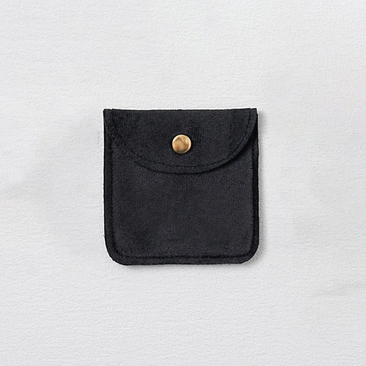 CN Velvet Jewellery Packaging Pouches 10 Pcs Snap Button Bags For Rings Earrings Bracelet Necklace Storage Gift