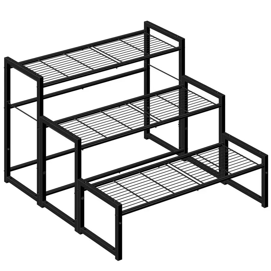 Metal 3 Tier Plant Stand Outdoor Indoor Waterproof Garden Display