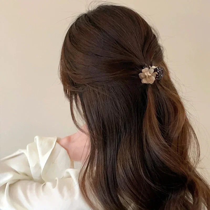 High-concerned Small Flower Hair Claw Clips for Women and Girls