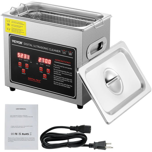 Succebuy Ultrasonic Cleaner Stainless Steel Portable