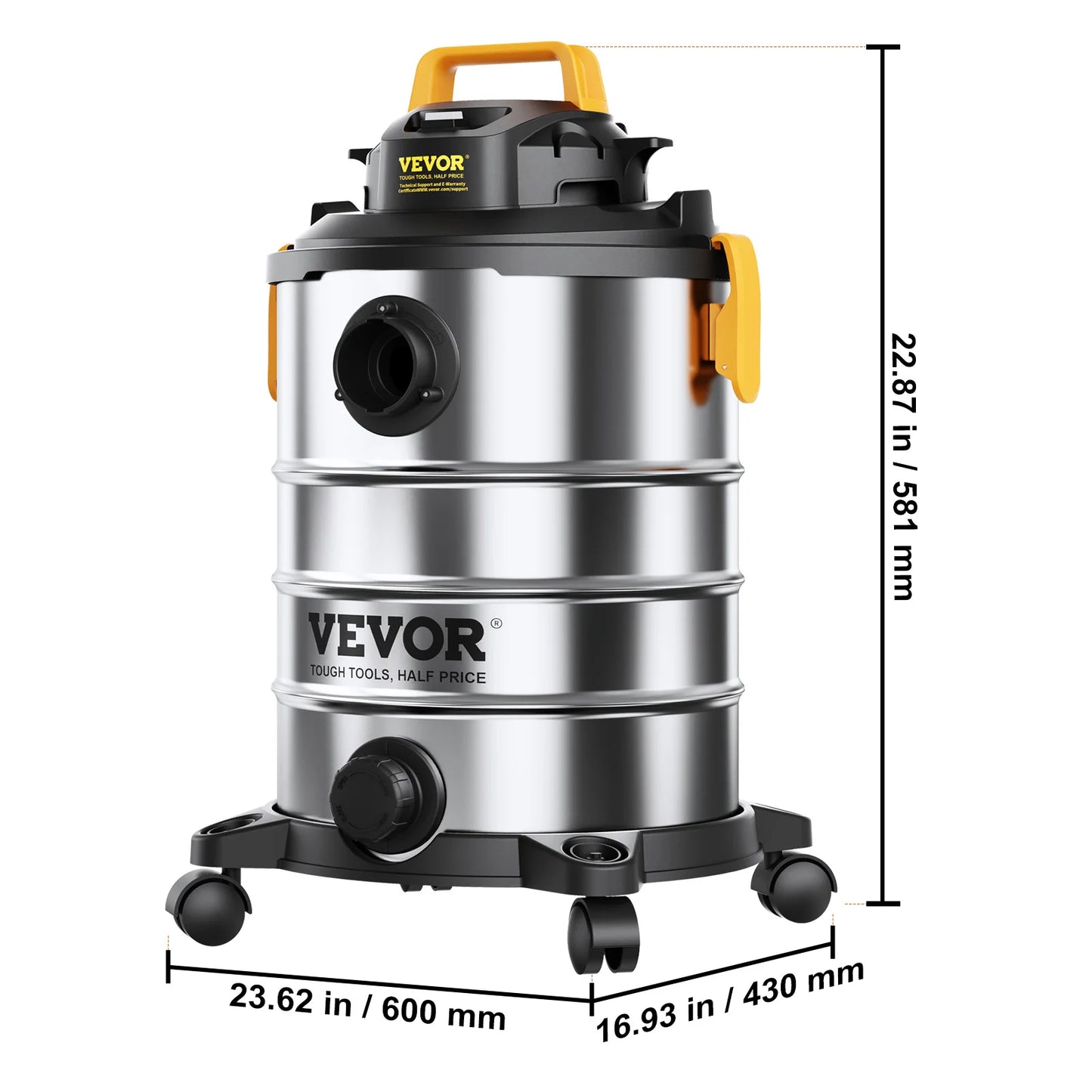 Succebuy Stainless Steel Wet Dry Shop Vacuum Suction Pet Hair