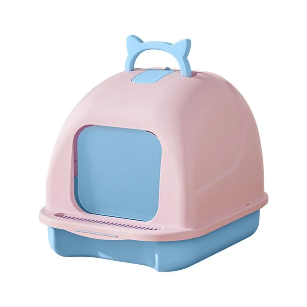 Feature Large Cat Litter Box With Lid Enclosed Litter Scoop