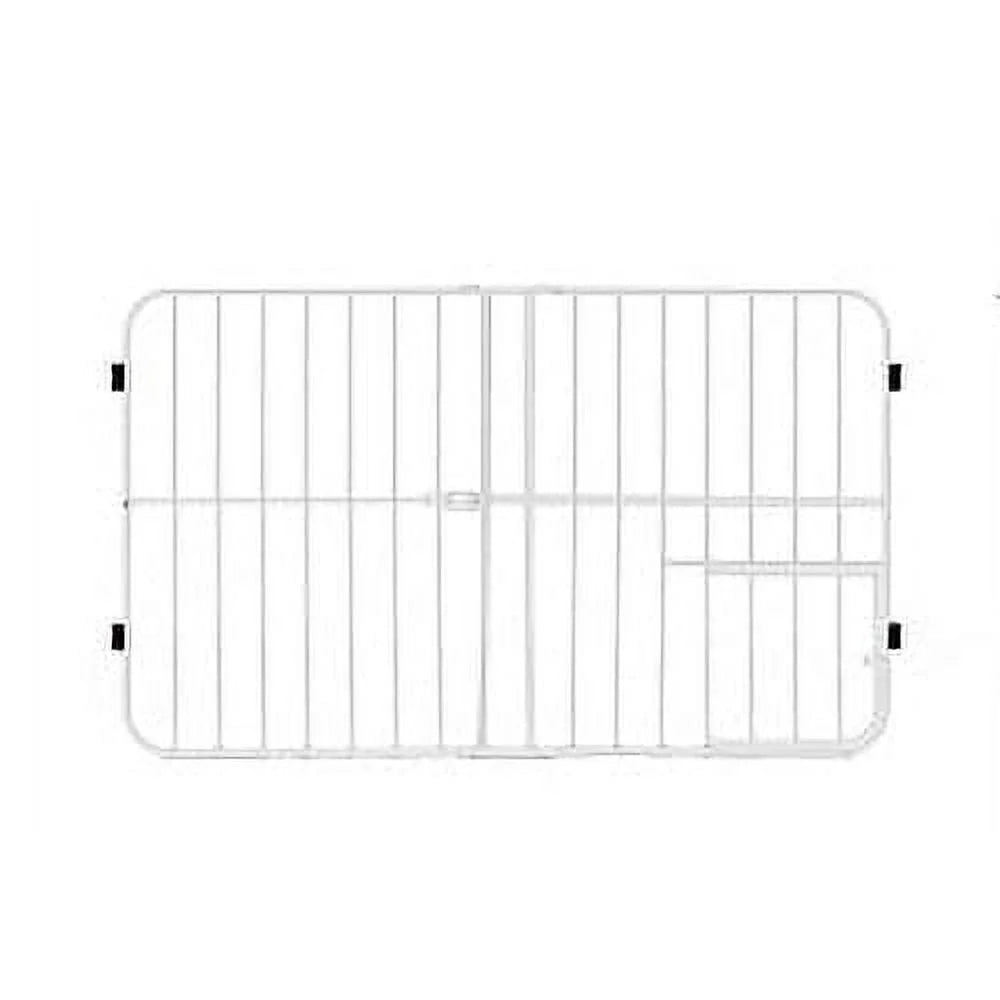 XMSJ Metal Expandable Pet Gate With Small Chew Proof Door