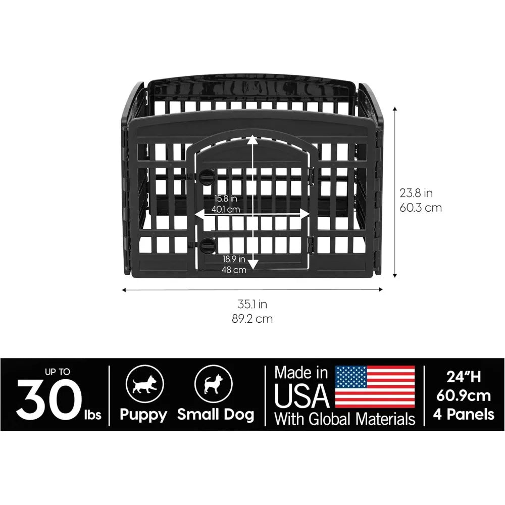 Hignconcerned Dog Playpen Four Panel Door Indoor Pet Fence