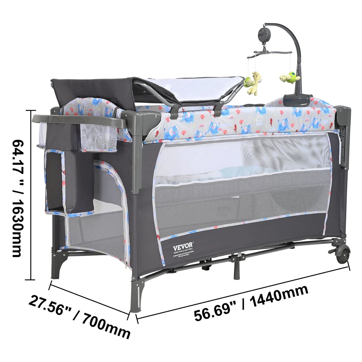 SucceBuy Baby Bassinet Bedside Sleeper With Storage