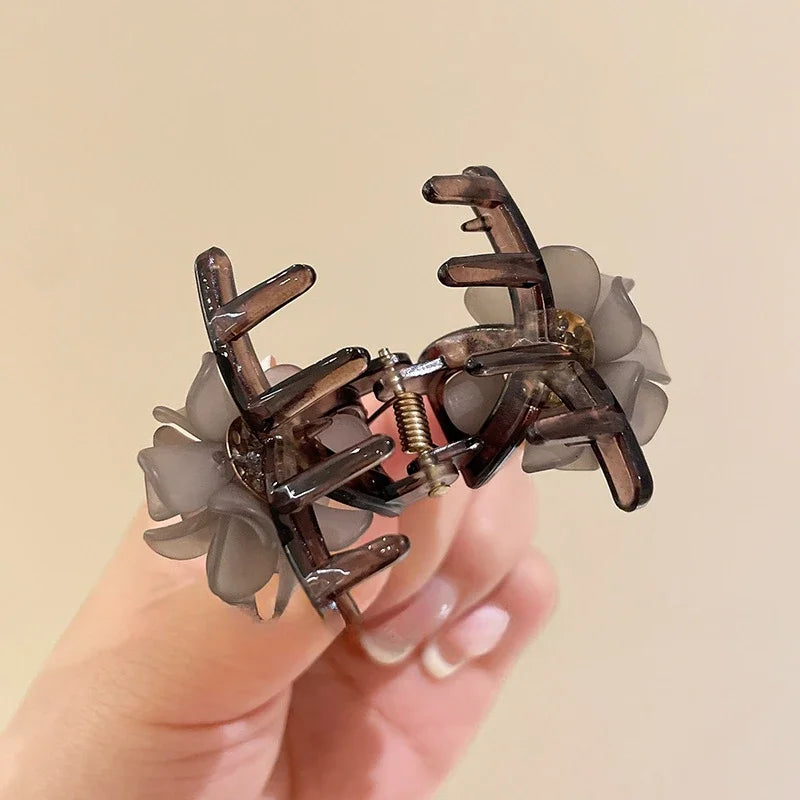 High-concerned Small Flower Hair Claw Clips for Women and Girls